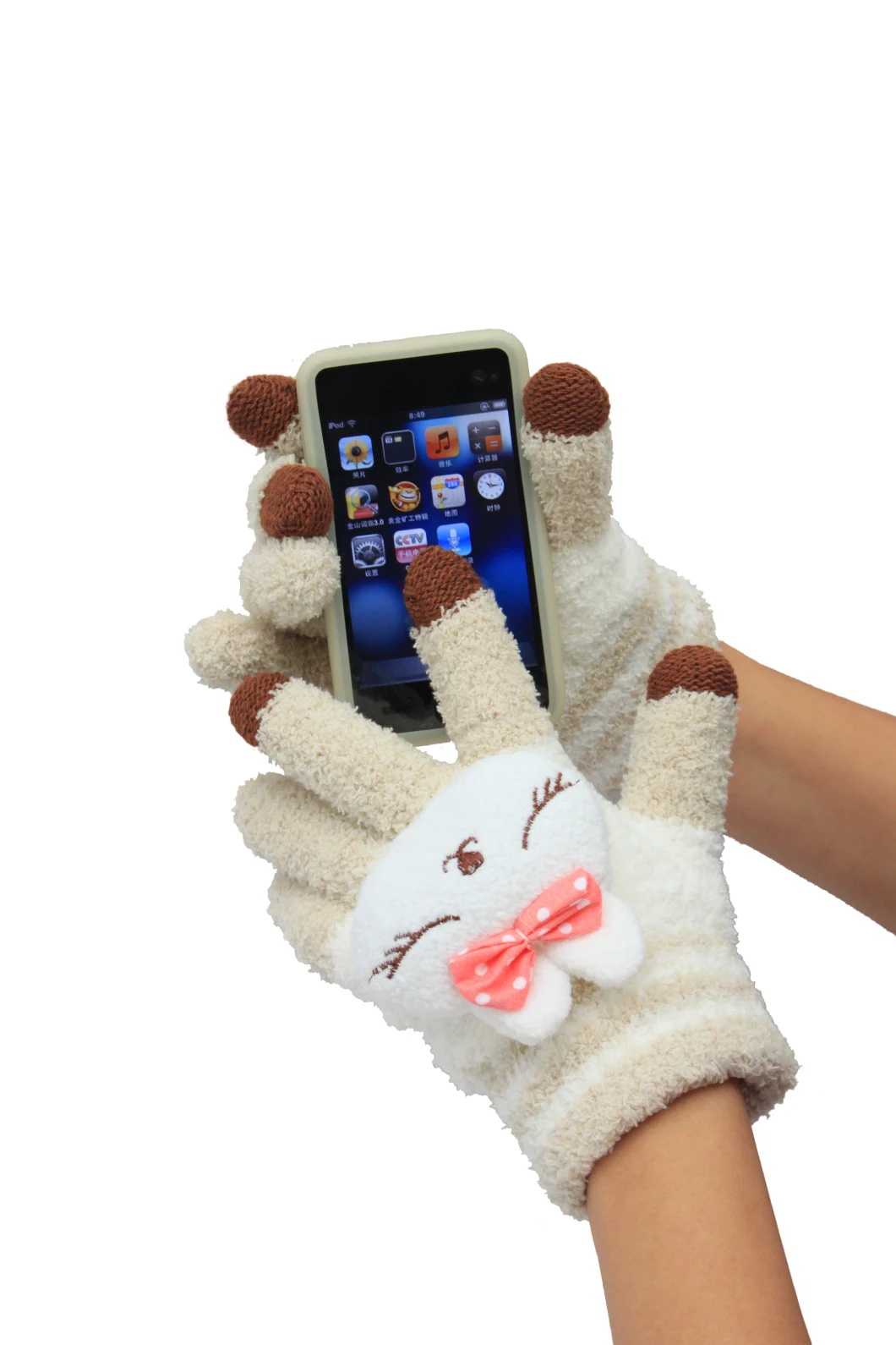 Wool Carton Fashion Touch Screen Glove