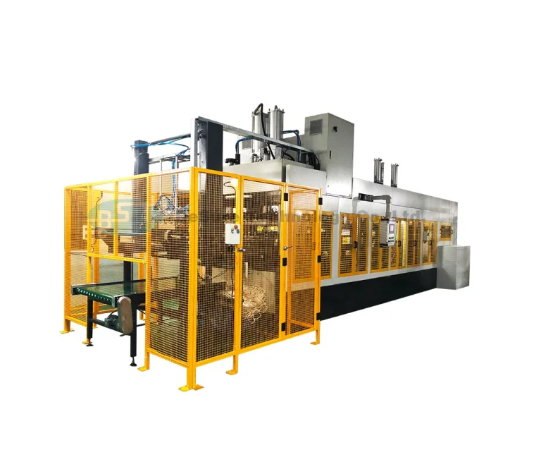 BESURE - BST  Bagasse-Zellstoff-Bambus-Zellstoff-Tiefzieh-Lebensmittelschachtel-Pappteller-/Schssel-Produktionslinie  Zellstoff-Geschirr-Maschine