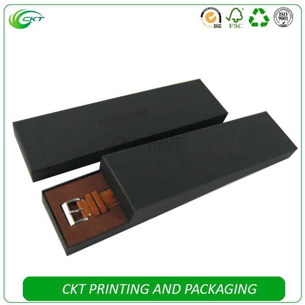 Luxury recycle cardboard square paper apple strap gift watch band box with custom LOGO