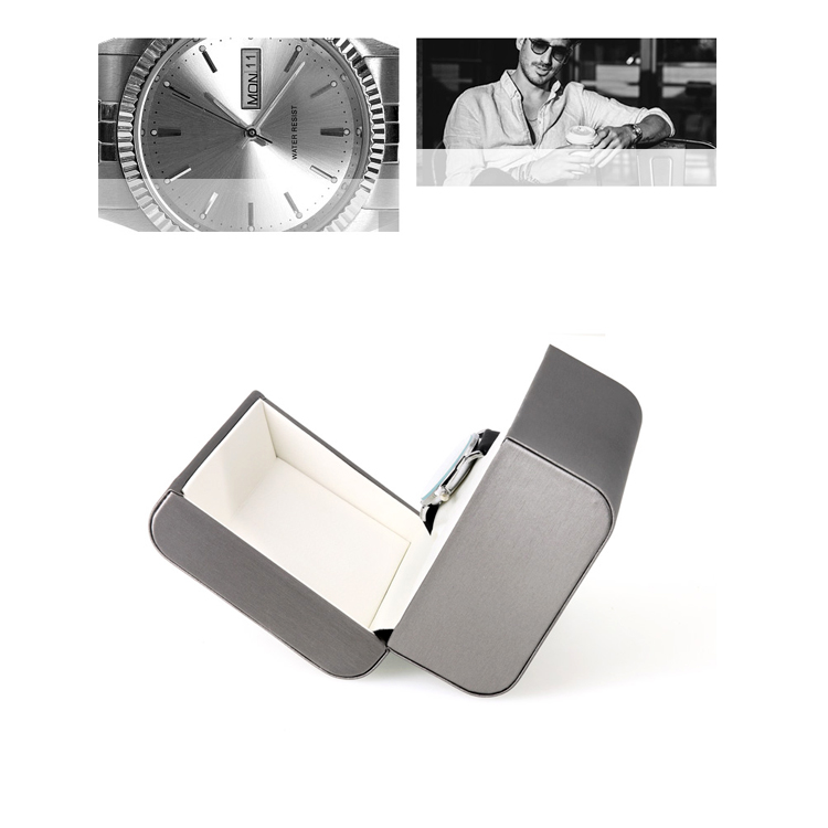 Custom logo winder  leather paper cardboard packaging luxury single gift watch boxes