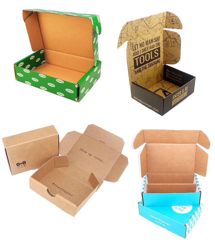 Wholesale Custom Skin Care Corrugated Shipping Mailer Packaging Carton Box with Custom LOGO