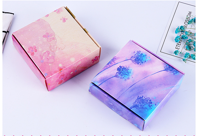 Eco Friendly Handmade Kraft Paper Candle Flower Soap Bar Packaging Box with custom Logo