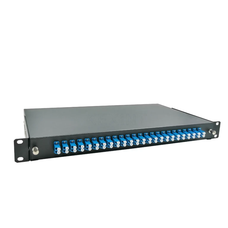 1U Rack Mount LC OS2 Single Mode Fiber Panel 1U Rack Mount Fiber Patch ...