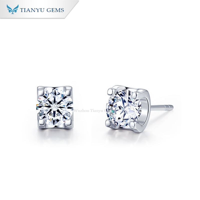 Tianyu gems simple jewelry 1carat moissanite cow head