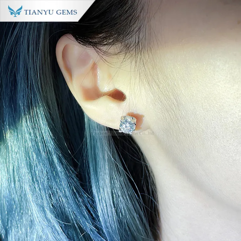 Tianyu宝石-Tianyu宝石シンプルなジュエリー1カラットモアッサナイト牛  