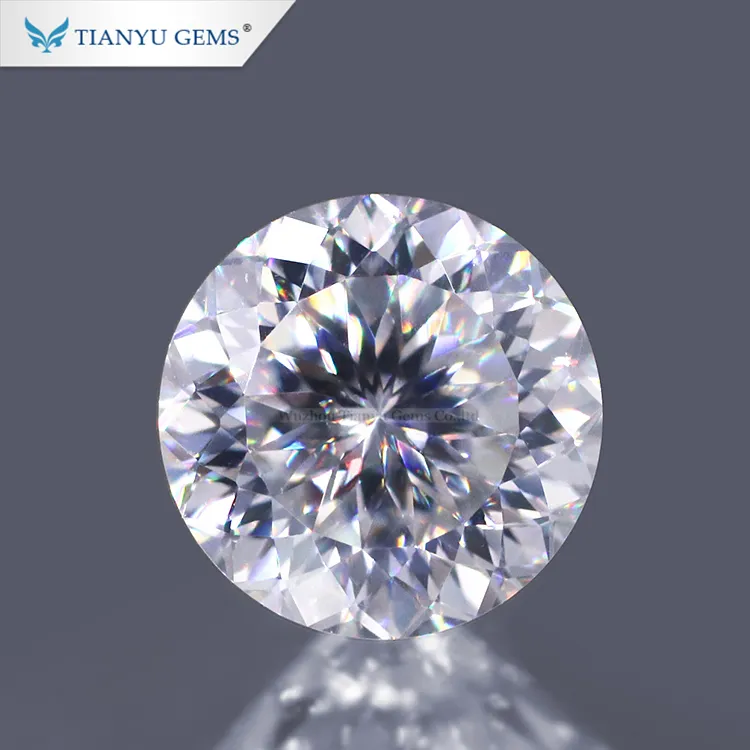 Tianyu Gems 百面相ポルトガル カット ラウンド モアッサナイト |天宇 