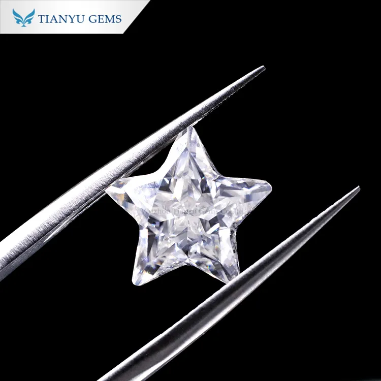 Tianyu宝石カスタムカッティングスターシェイプダイヤモンドルースモ  
