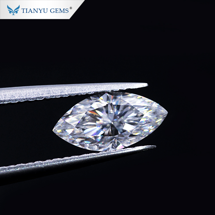 Gemas Tianyu DEF cor vvs grau corte francês moissanite diamantes 5