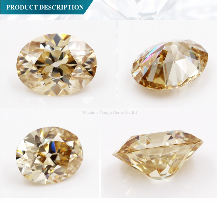 OEC Oval 7x9mm Synthetic Yellow Moissanite