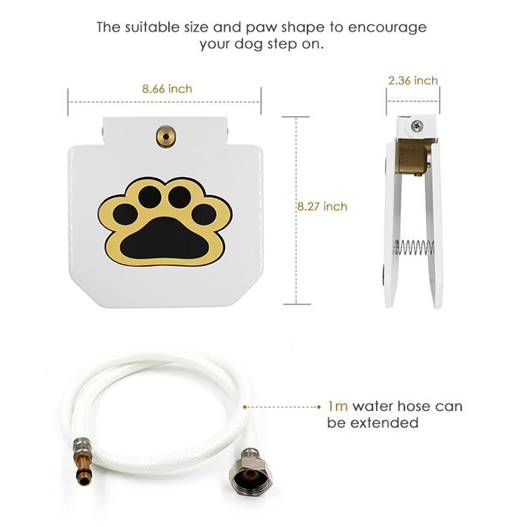 Portable Dog Fountains Feeder Fresh Flow Paw Step Pedal Pet Automatic Water Drinking Fountains for Dog Outdoor Use