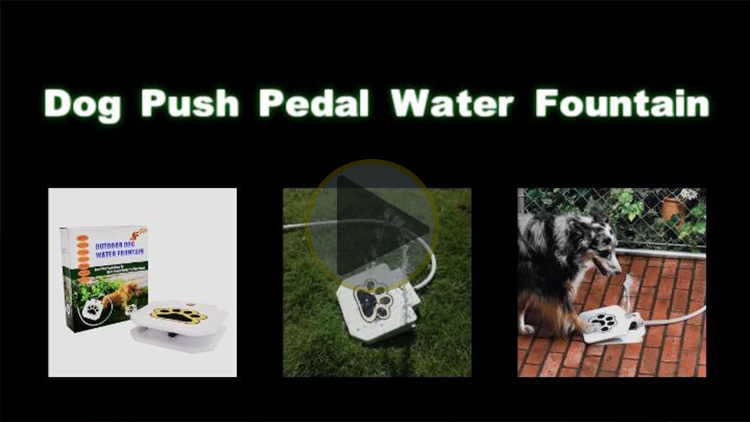 Amazon top seller 2019 Pet Fountain Step Spray Foot Pedal Outdoor Dog Water Feeder Dog Water Fountains