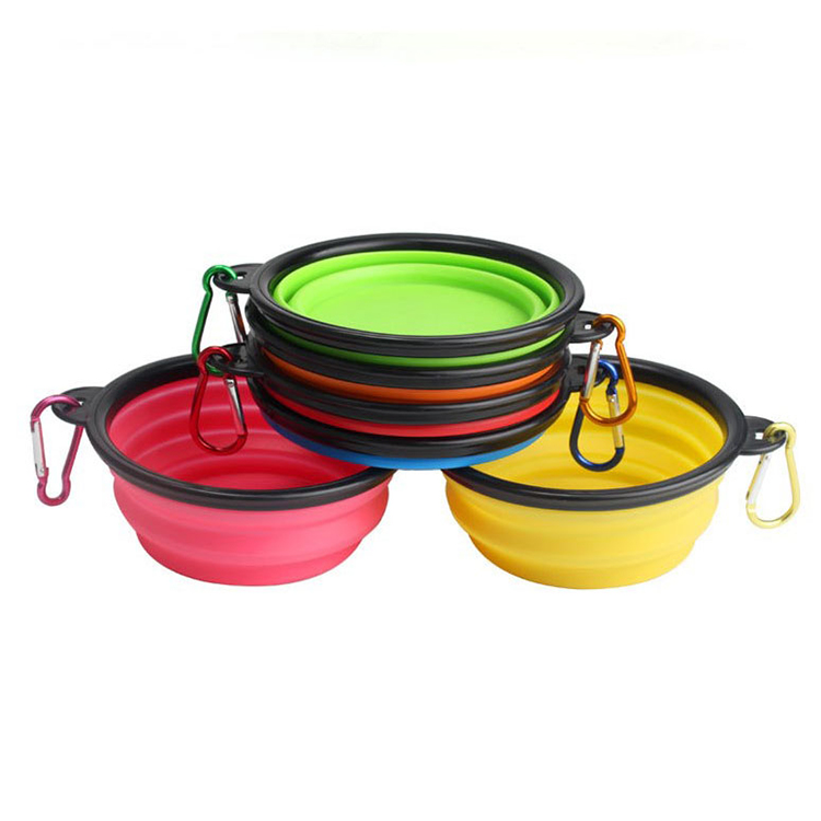 Portable Folding Silicone Bowl Water Food Container Outdoor Travel For Dogs Cats Pet Products
