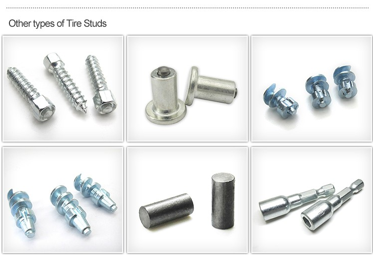 JX8-12-1 winter hiking boot spikes anti-skid tire studs 8x12mm