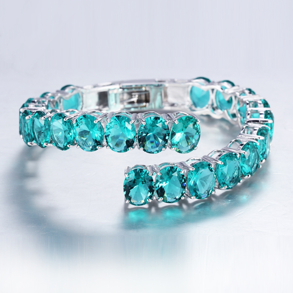 Kirin Jewelry - 925 Sterling silver crystal zircon bangle wholesale ...
