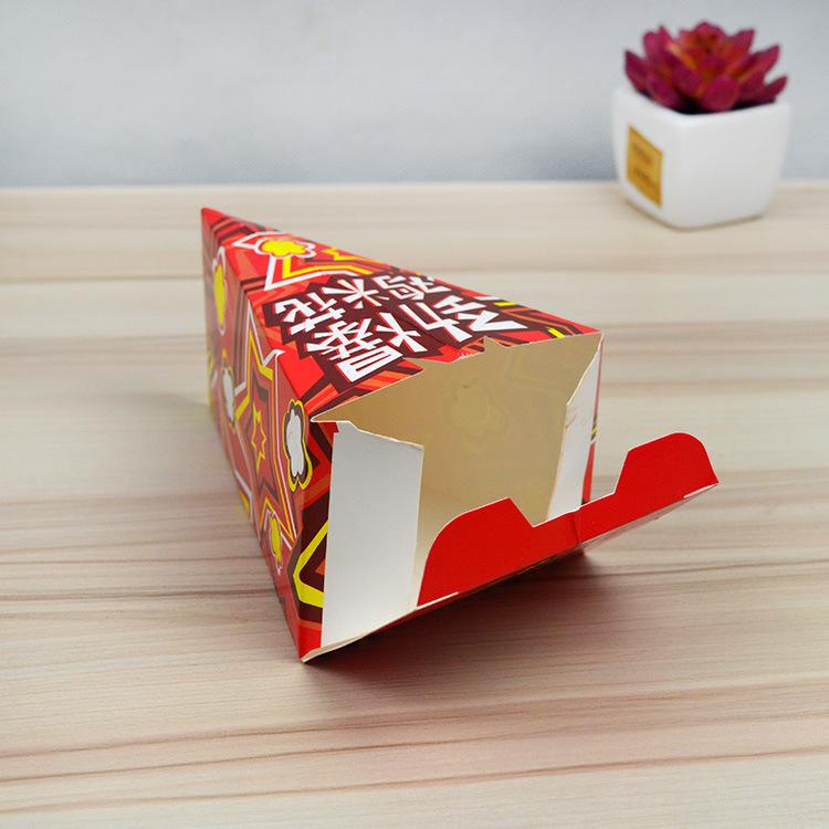 Factory price customized triangle cone fried french fries and chicken package box