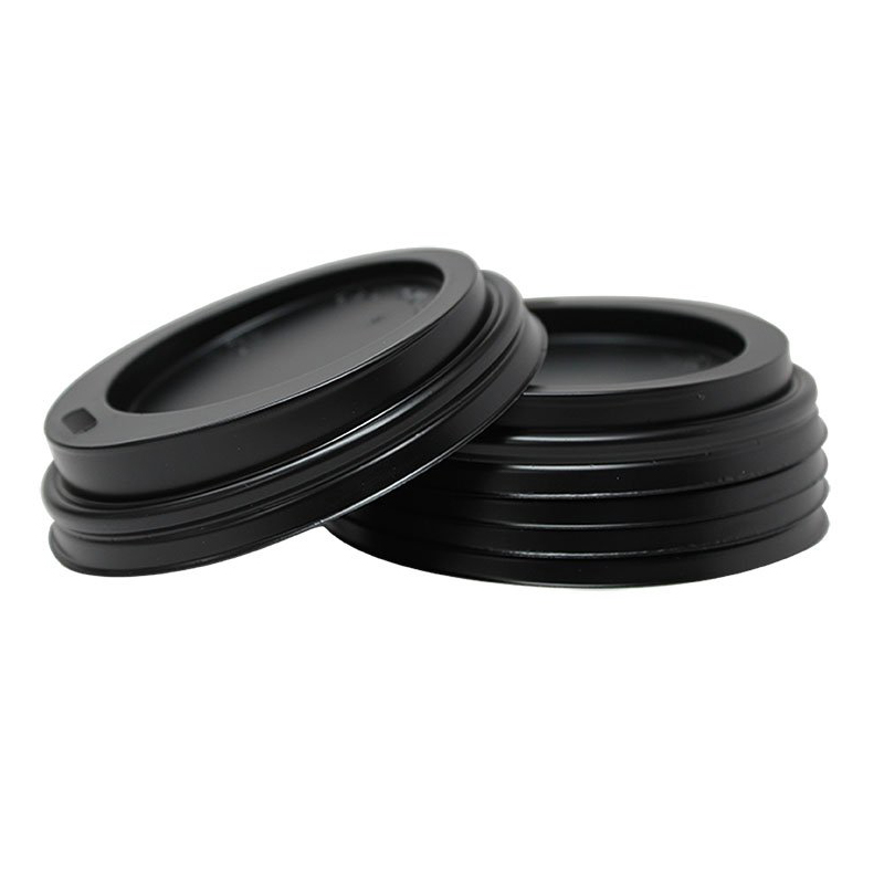 Uchampak - White Travel Plastic Dome Lids for Disposable Paper Hot Cups, Fits most Cups