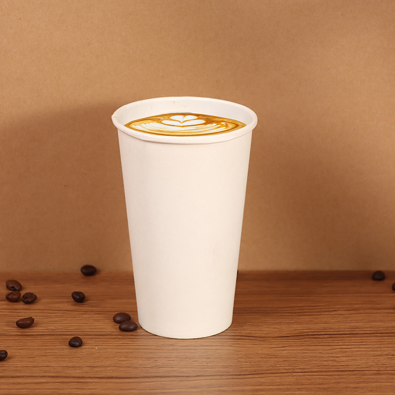 Uchampak- ファクトリー カスタム ロゴ 環境に優しい 使い捨て 生分解性 8オンス コーヒーと紅茶の紙コップ 紙コップ