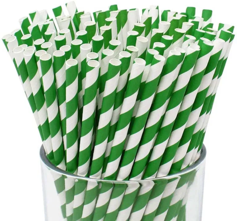 Uchampak - Biodegradable Paper Straws Bulk, Assorted Rainbow