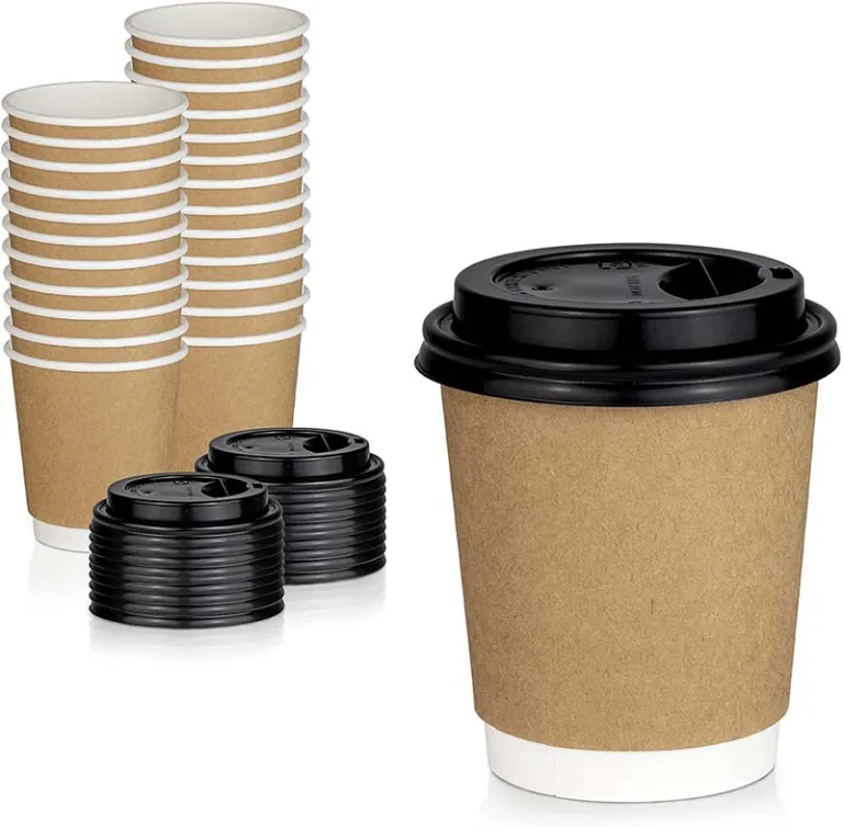 Uchampak - Bicchieri di carta compostabili, Tazze da caffè in carta usa e  getta