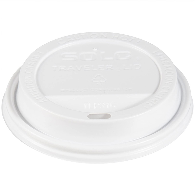 Uchampak- Plastic Lids for Disposable Paper Hot Cups, Fits most Cups Recyclable Easy-Flow Anti-Spill Design