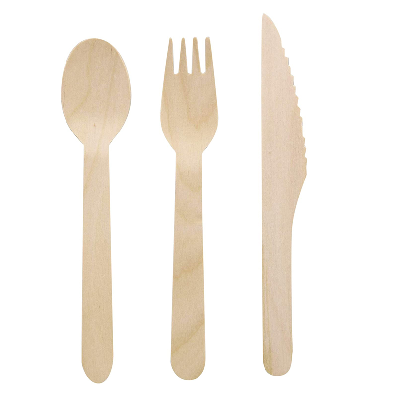 Uchampak - Forks Spoons Knives Cutlery, Disposable Utensils Eco Friendly Durable and Tree Free Alternative