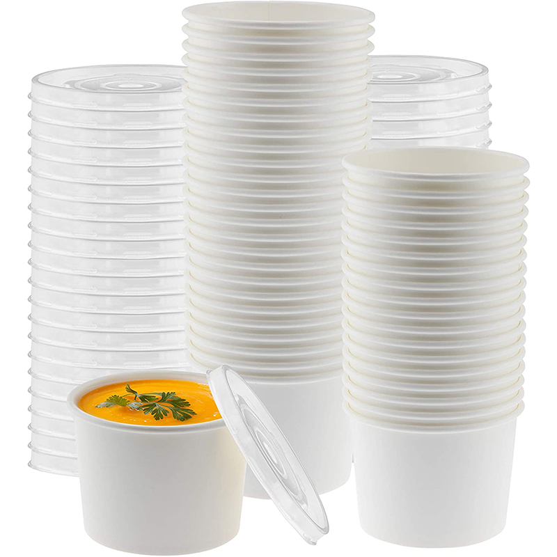 Paper Soup Bowl with Lid - Buy Paper Soup Bowl, disaposable soup container,  chinese soup bowls Product on Food Packaging - Shanghai SUNKEA Packaging  Co., Ltd.