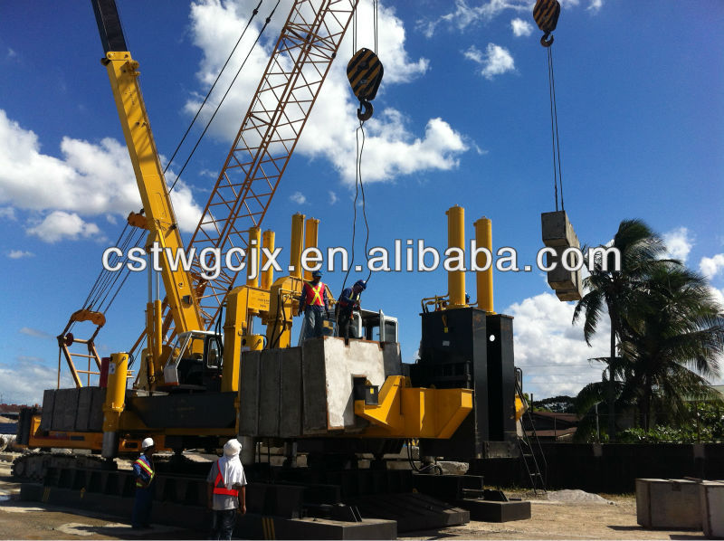 ZYC800B pile driver for jacking in PHC pile on foundation construction replacing hydraulic impact hammer made by Tianwei