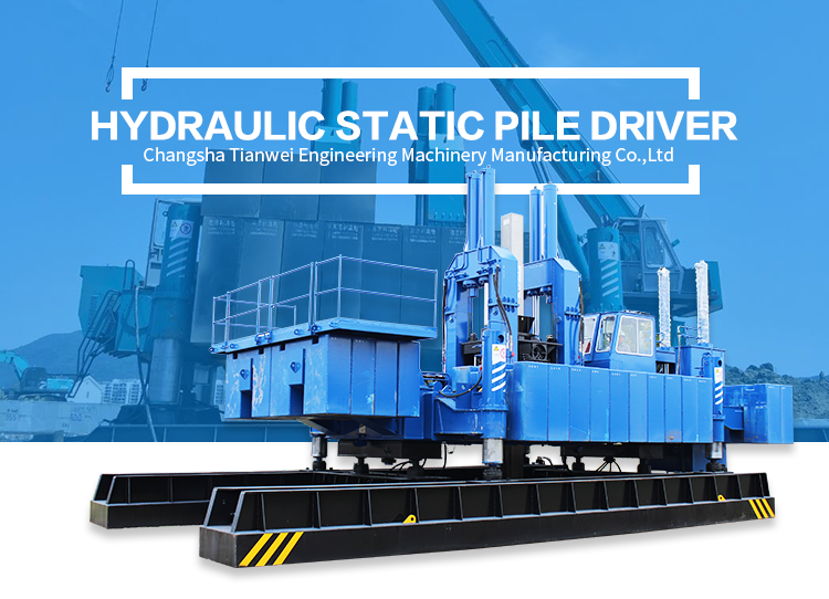 T-works Unique Design  ZYC260 Hydraulic Static Pile Driver For Precast Pile Construction