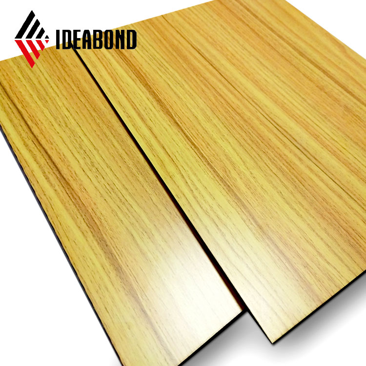 IDEABOND - 5mm Wooden Texture Aluminium Composite Panel for Wall Cladding Wooden/Stone color ACP