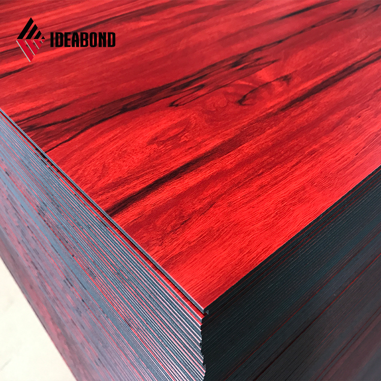 IDEABOND - Wooden Finish Aluminium Composite Panel for Kitchen Cabinets Wooden/Stone color ACP