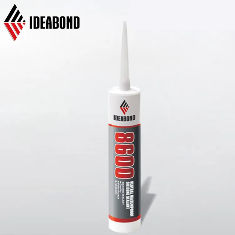 IDEABOND - 280ml Cartuchos de sellador de silicona antimoho blanco  transparente de 300 ml para baño y cocina Sellador de silicona