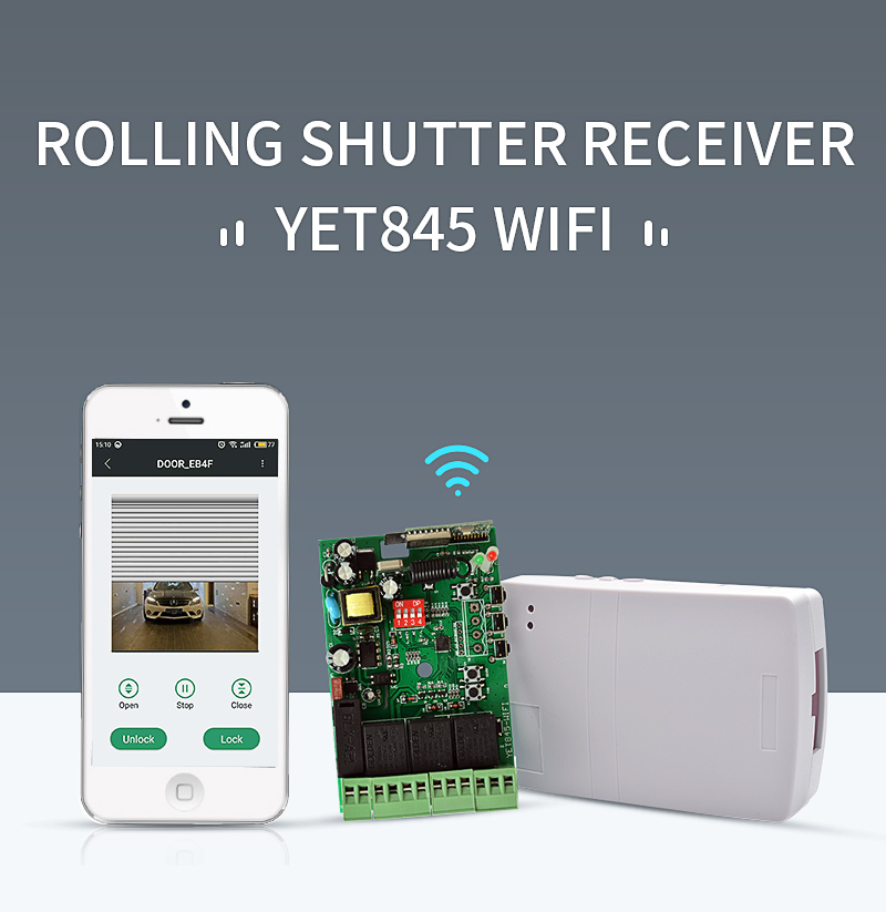 Yaoertai - YET845-WIFI 3 Relè WIFI Interruttore Tubolare Motore Rolling  Shutter Controller Apriporta Automatico Prodotti Wifi