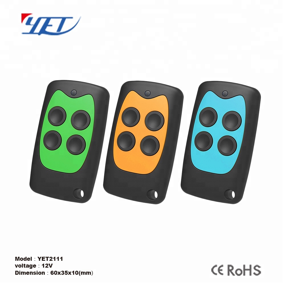 YET2111 4 Button Multi Frequency RF Wireless Garage Door Remote Control