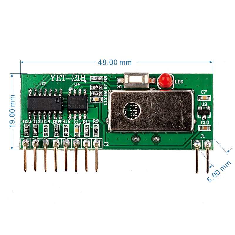 Rfs D Code Universal rolling code YET218 RF radio receiver module