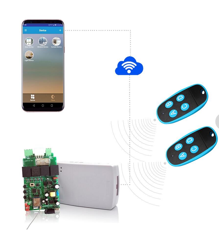 RF Remote Control и WiFi Доступный код Rolling Code 301 Rolling Ringter /  Transmitter Your866-WiFi | Yet remote control