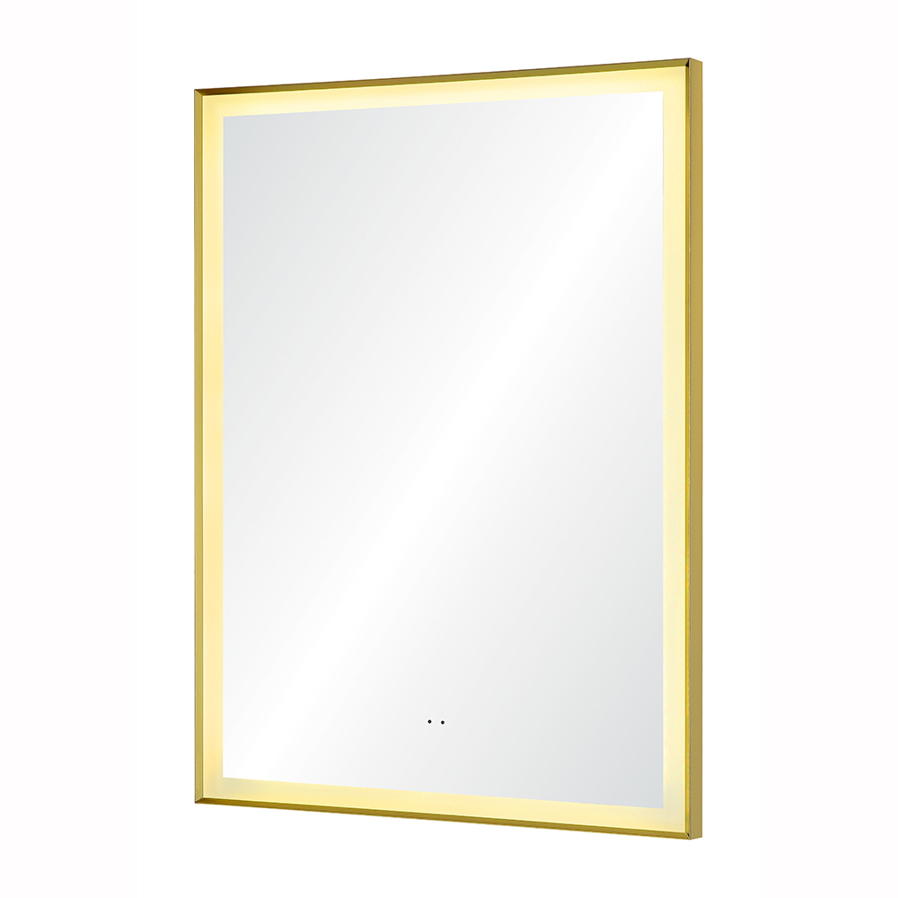 Illuminated Smart Metal frame Wall Hanging Bathroom Touch Switch Sensor LED Mirror with Lights led m(图1) Illuminated Smart Metal frame Wall Hanging Bathroom Touch Switch Sensor LED Mirror with Lights led m(图1)