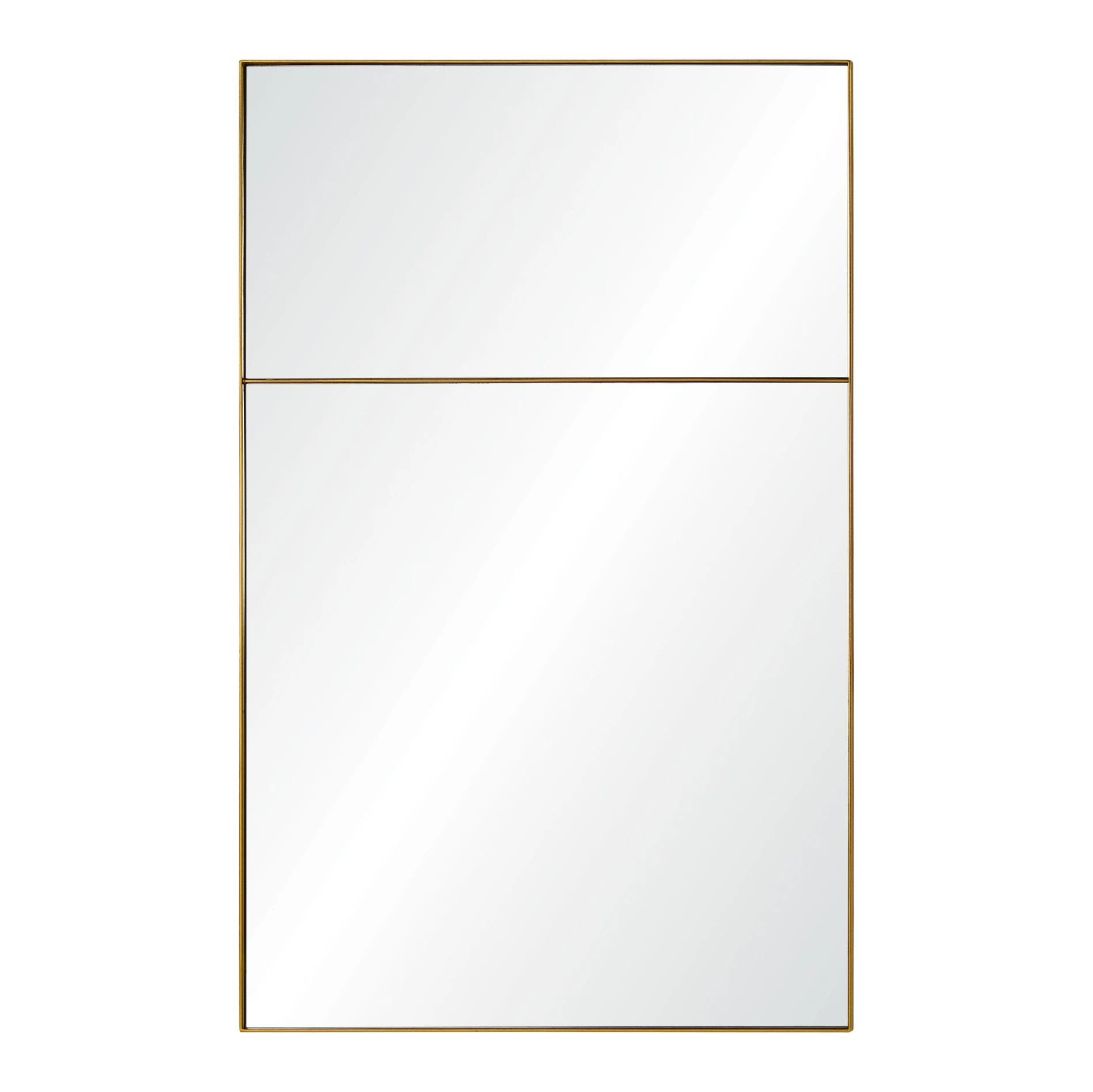 RIXONYAATECH - Modern Waterproof Retangular Bathroom European Style Wall Mounted Decor Gold Mirror M(图1)