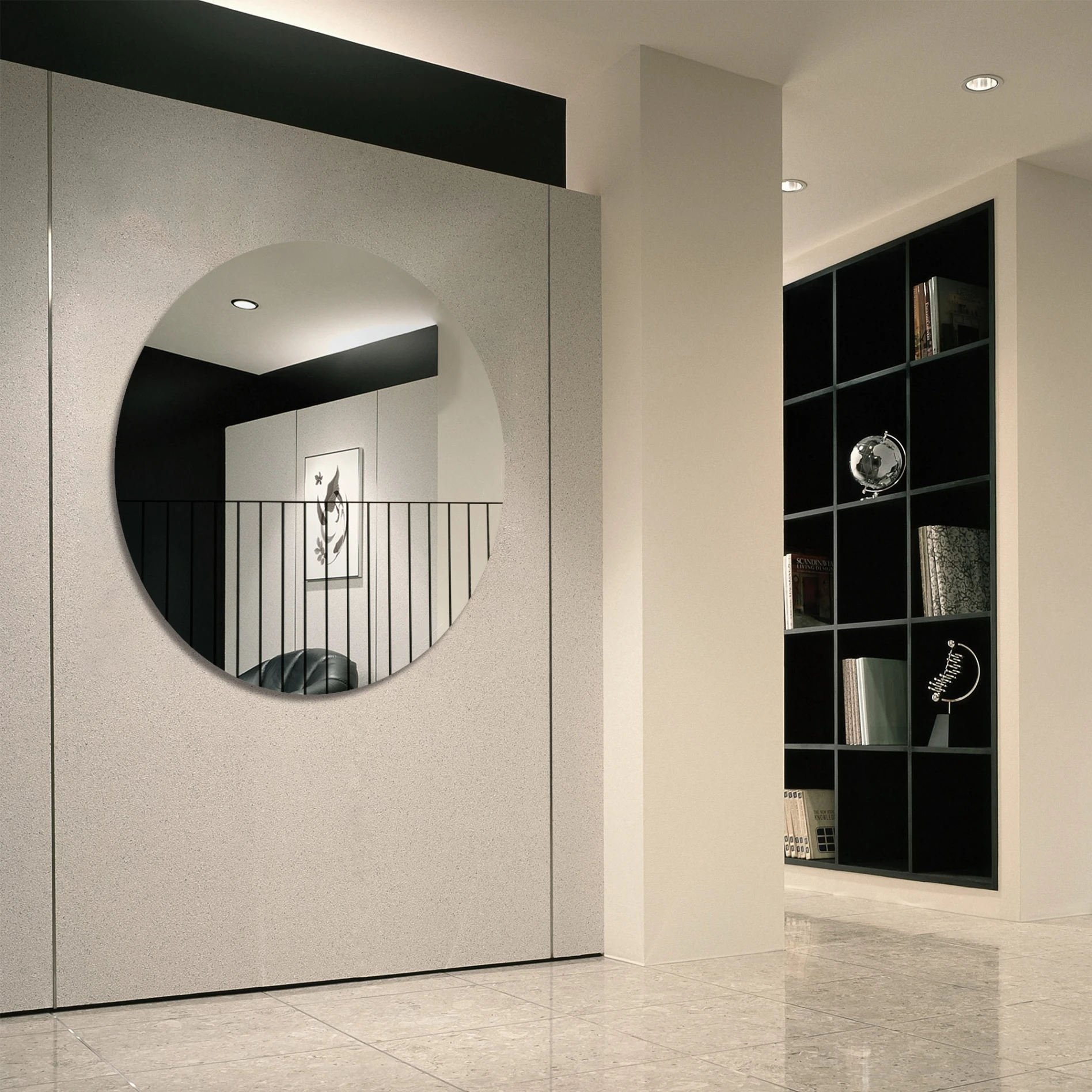 RIXONYAATECH - Customized Top Sale Modern Wall Mounted Circle Mirrors For Home Furniture wall mirror(图5)