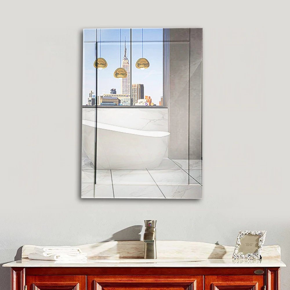 RIXONYAATECH - Wholesale Customized Sizes Gold Metal Frame Bathroom Mirror For Home Decorative mirro(图6)