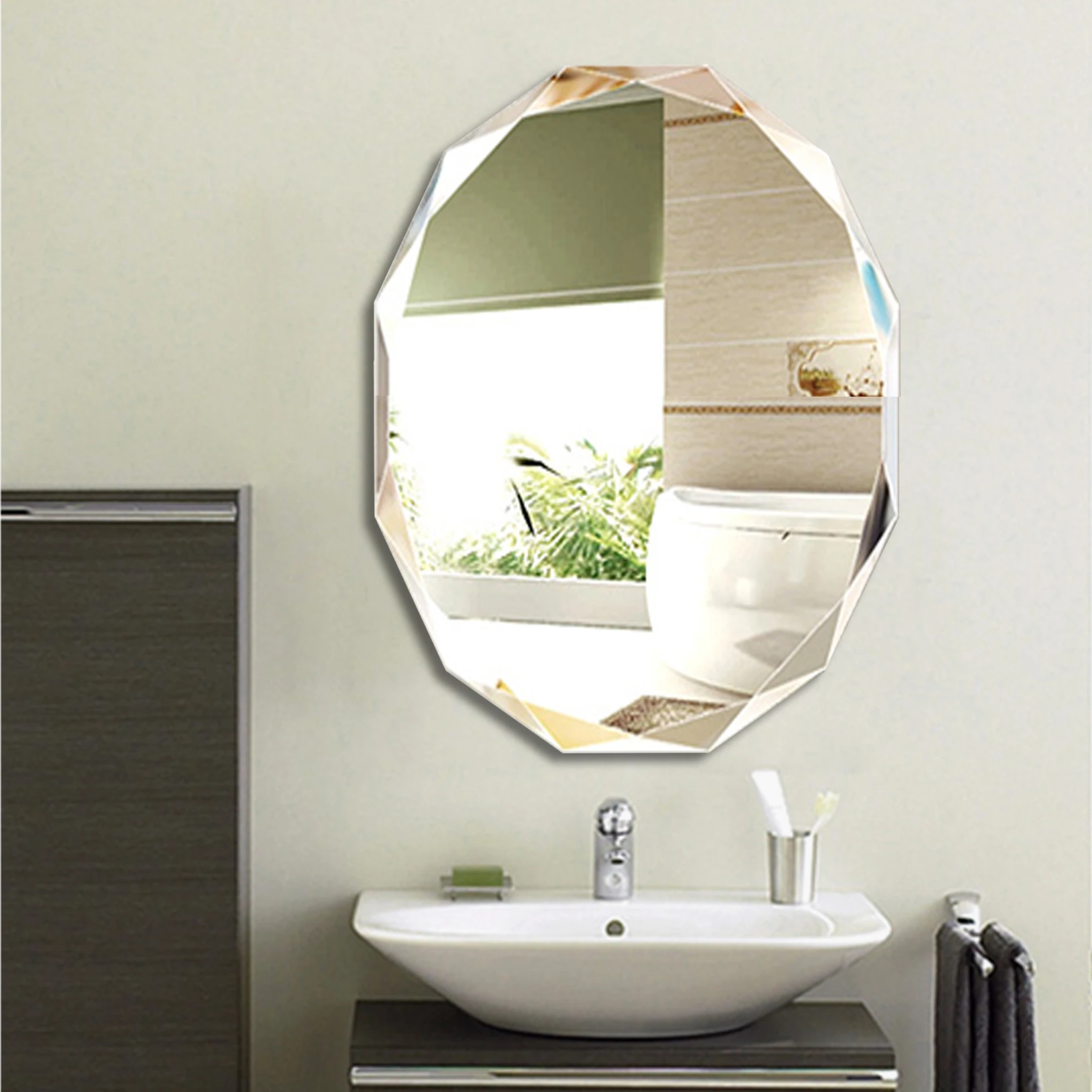 RIXONYAATECH - Customized Size Hospital Wall Vintage Decorative Bathroom Mirror wall mirror(图4)