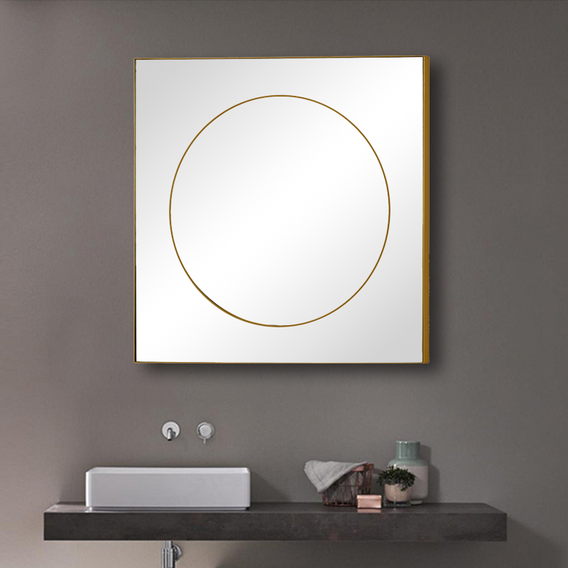 RIXONYAATECH - Hot sales metal wall mirror gold decorative square mirrors decor wall for contemporar(图6)