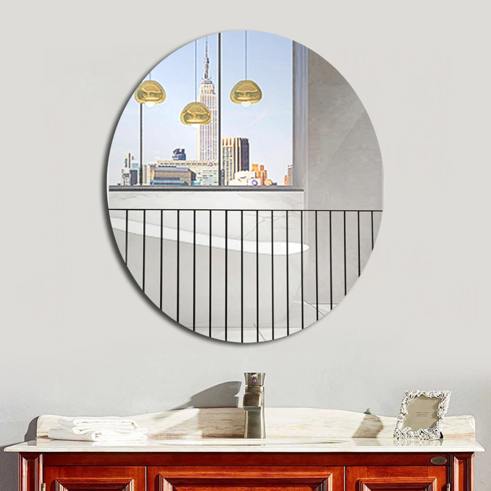 RIXONYAATECH - Customized Top Sale Modern Wall Mounted Circle Mirrors For Home Furniture wall mirror(图2)