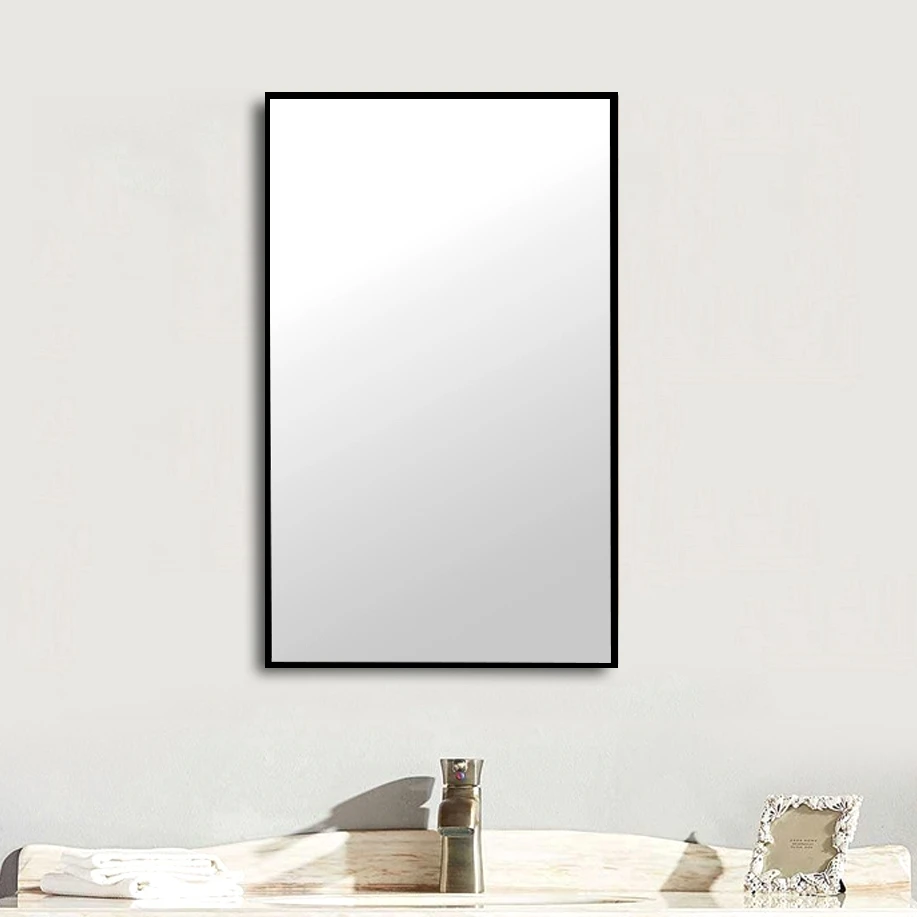 RIXONYAATECH - New design simple black modern metal frame mirror decorative mirror Metal frame mirro(图4)
