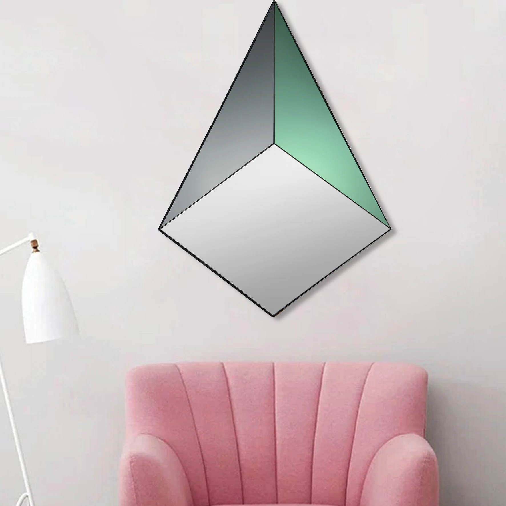 Professional Modern Excellent Craftsmanship Decorative Irregular Mirror With Metal Frame colourful D(图7)