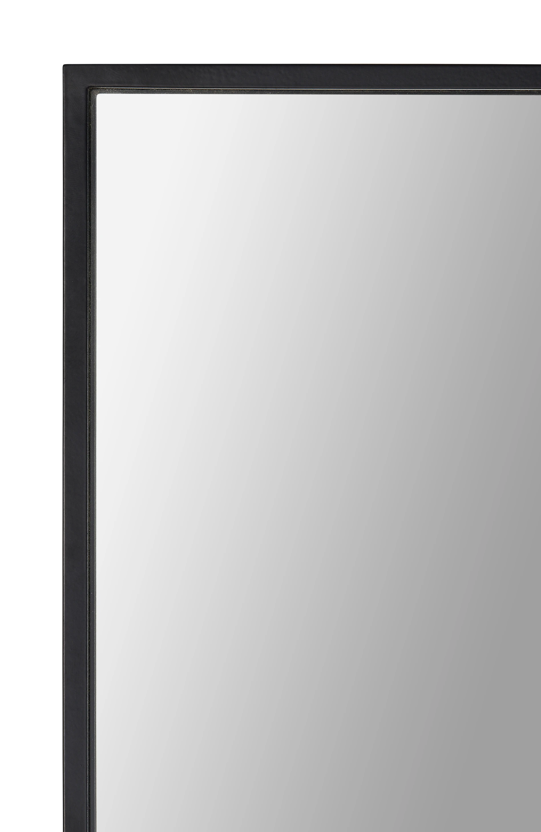 RIXONYAATECH - New design simple black modern metal frame mirror decorative mirror Metal frame mirro(图3)