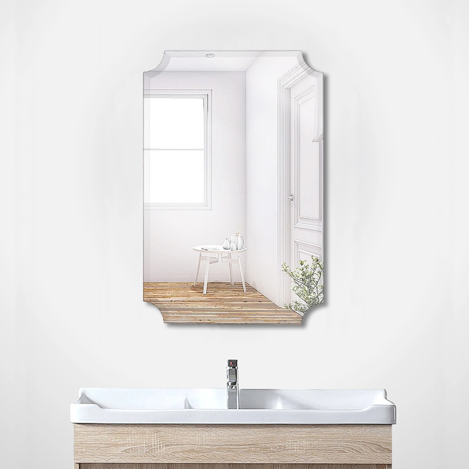 RIXONYAATECH - Good price home decorative irregular shape mirror simple bathroom mirror Decorative m(图3)