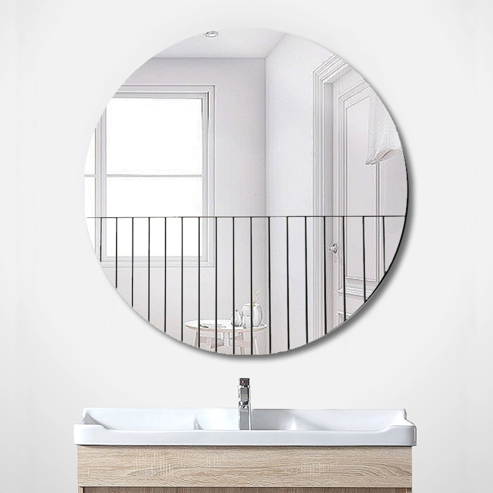 RIXONYAATECH - Customized Top Sale Modern Wall Mounted Circle Mirrors For Home Furniture wall mirror(图4)