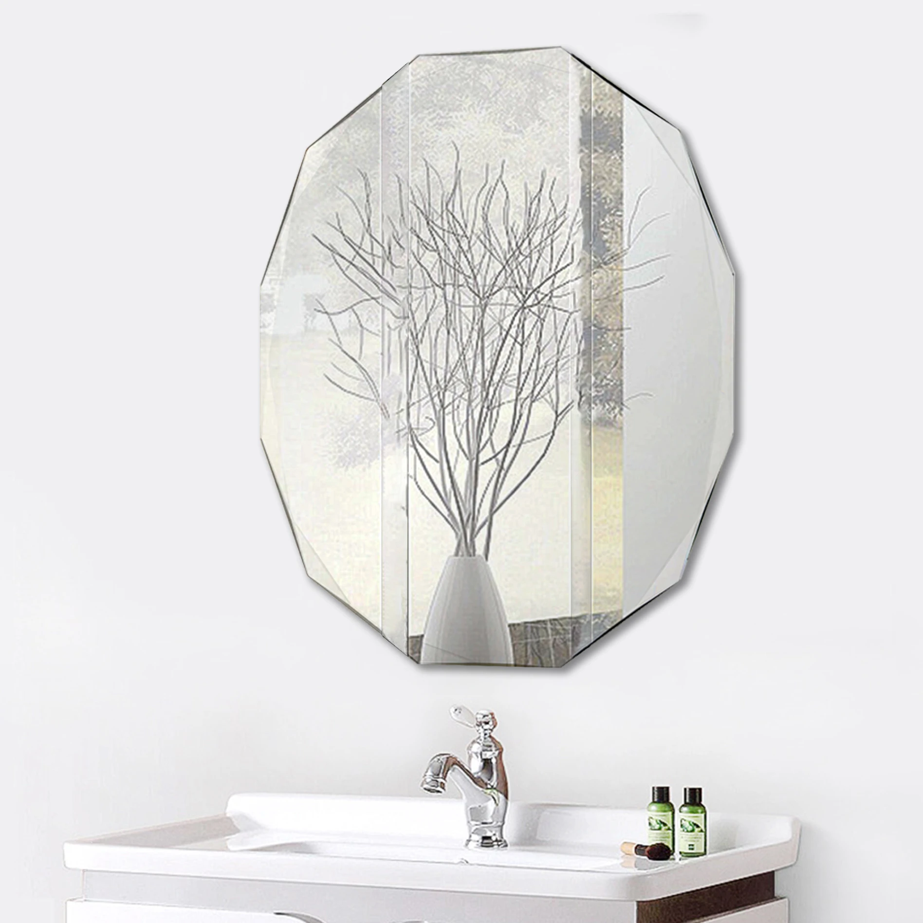 RIXONYAATECH - Customized Size Hospital Wall Vintage Decorative Bathroom Mirror wall mirror(图5)