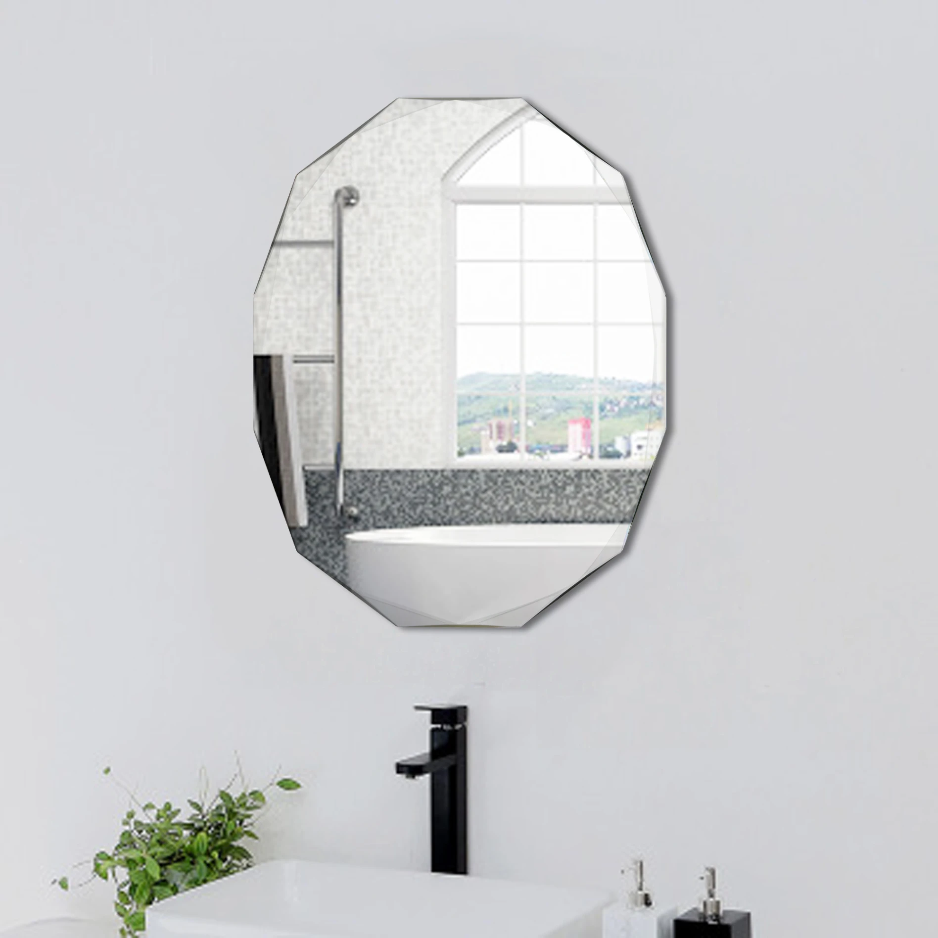 RIXONYAATECH - Customized Size Hospital Wall Vintage Decorative Bathroom Mirror wall mirror(图3)