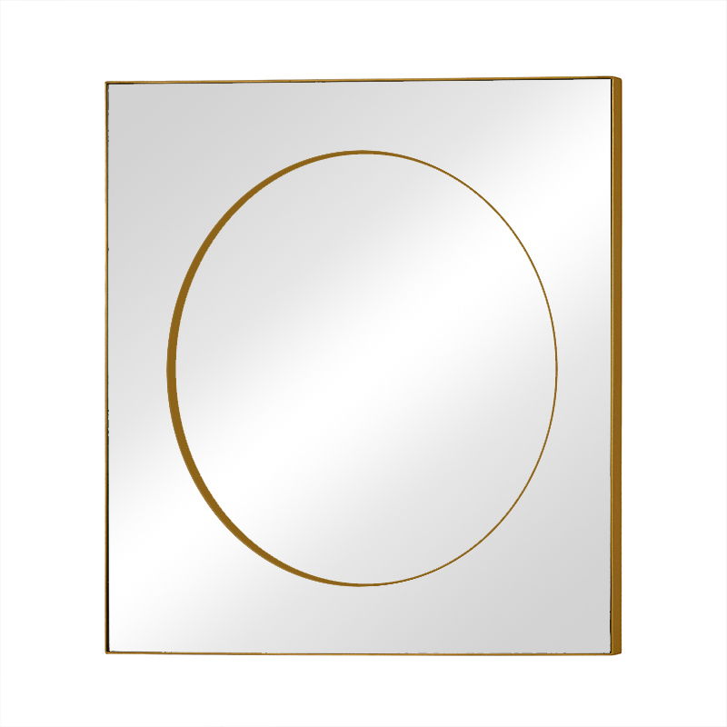 RIXONYAATECH - Hot sales metal wall mirror gold decorative square mirrors decor wall for contemporar(图1)